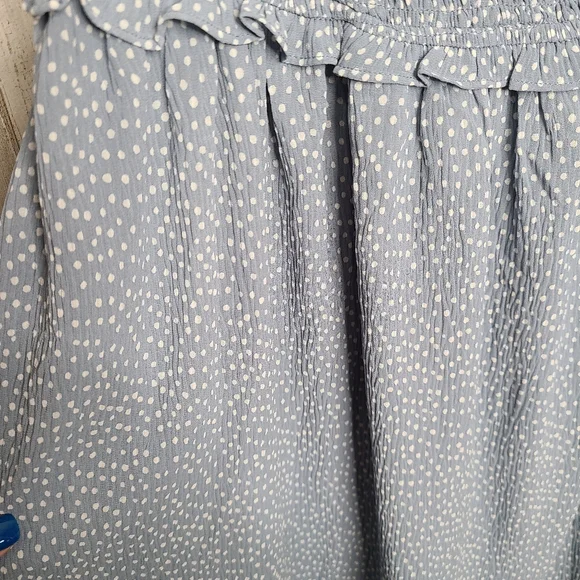 LoveRiche Blue Polka Dot Fit and Flare Dress NWT Ladies Size Large - Picture 11 of 11